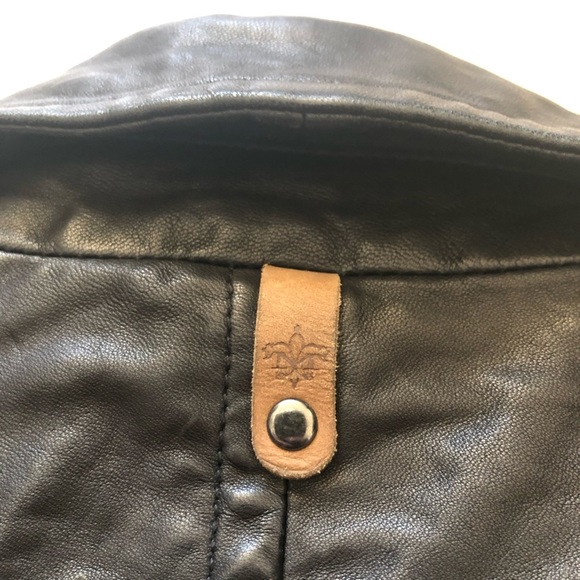 Mackage Exclusively for Aritzia Black Genuine Leather Biker Jacket - Picture 12 of 16